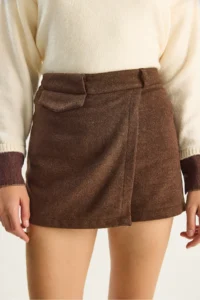 Bianco Lucci Women Bowl Mini Shorts Skirt - Image 5