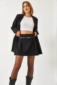 Bianco Lucci Women's Skirt Jacket Bottom Top Set MBMS055 - Image 5
