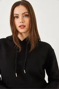 Bianco Lucci Women Kangaroo with pocket Sweatshirt MBHS012 - Image 5