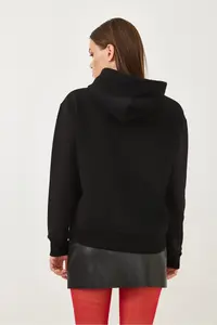 Bianco Lucci Women Kangaroo with pocket Sweatshirt MBHS012 - Image 6