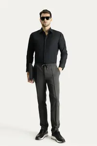 Kiğılı Long Sleeve Slim Fit Non-Iron Classic Cotton Shirt - Image 2