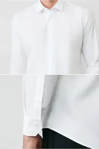 Kiğılı Long Sleeve Slim Fit Non-Iron Classic Cotton Shirt - Image 2