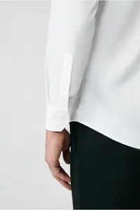 Kiğılı Long Sleeve Slim Fit Non-Iron Classic Cotton Shirt - Image 3