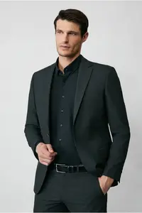 Kiğılı Long Sleeve Slim Fit Button Collar Cotton Non-Iron Shirt - Image 4