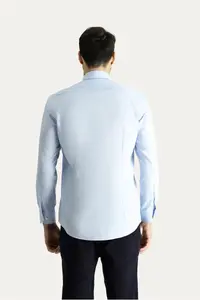 Kiğılı Long Sleeve Slim Fit Button Collar Cotton Non-Iron Shirt - Image 4