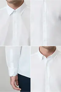 Kiğılı Long Sleeve Regular Fit Button Collar Cotton Non-Iron Shirt - Image 5