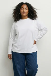 Trendyol Curve Black-White 2 Sets Package 100% single jersey Oversized/Wide Cut Knitting T-Shirt - Image 2