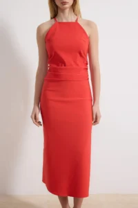 TRENDYOLMİLLA Rejection slit Midi Weaving Dress - Image 3