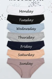 Nicoletta Women Panties 7 Pack Lycra Cotton Seven Days