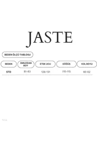 JASTE Women's Burgundy Double Breasted Belt Detailed Oversize Blazer Jacket - Image 6