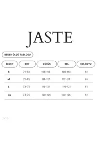 JASTE Women's Black Striped Lined Blazer Jacket with Sleeve Detail - Image 8