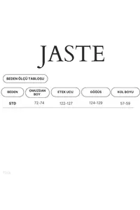 JASTE Women Black Button Detailed Oversized Blazer Jacket - Image 8