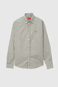 D'S Damat Ds Damat slim Fit Green Checkered Checkered Shirt - Image 5