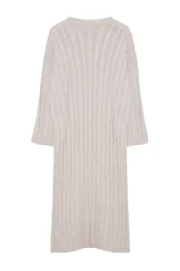 TRENDYOLMİLLA Stone Maxi Knitwear Braided Wide Pattern Dress - Image 7