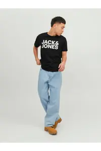 Jack & Jones JACK JONES Written Men's Crew Neck T-Shirt - Image 4