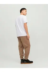 Jack & Jones Jjecorp Logo Tee Ss O-Neck Noos Erkek T-Shirt  White/Slim/Small Print/Black - Image 3