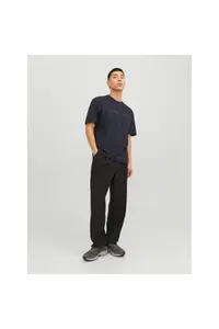 Jack & Jones Jack&Jones Star Men's Navy Blue Round Collar T-Shirt - Image 3