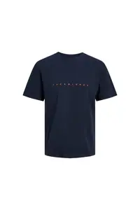 Jack & Jones Jack&Jones Star Men's Navy Blue Round Collar T-Shirt - Image 4