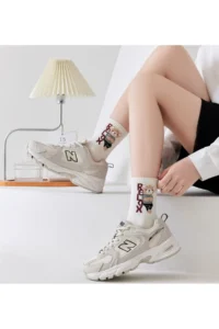 BGK 5 Sets Bear College Socks Seti - Image 2