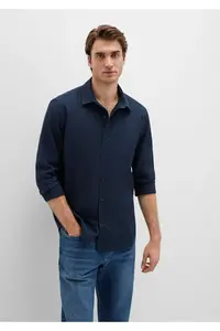 Mavi Navy Blue Shirt slim Fit / Narrow Kesim -8-Y1583