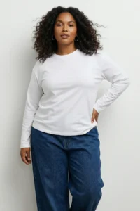 Trendyol Curve Black-White 2 Sets Paket 100% single jersey Regular/Normal Pattern Knitting T-Shirt - Image 3