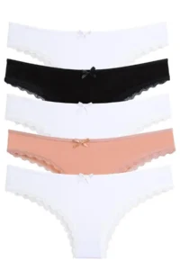 Nicoletta Women Panties 5 Pack Brazillian Mixcolor