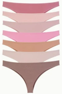 Nicoletta Women Panties 7's Pack Lycra Brazillian Stone