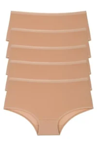 Nicoletta Women's Panties 5 Pack High Waist Cotton Lycra Skin