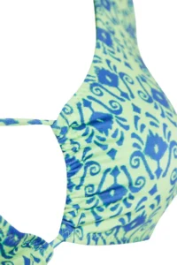 TRENDYOLMİLLA Ethnic Patterned Triangle tunnelled Bikini Top - Image 8