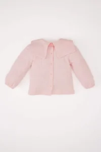 DeFacto tied up Short Sleeve Shirt Baby Girl - Image 5