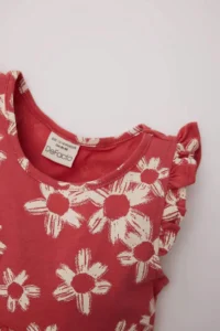 DeFacto Baby Girl Patterned Sleeveless Dress - Image 2