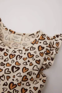 DeFacto Baby Girl Patterned Short Sleeve Summer Dress A0136a525sm - Image 2