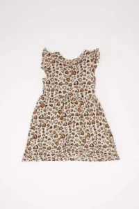 DeFacto Baby Girl Patterned Short Sleeve Summer Dress A0136a525sm - Image 3