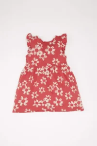 DeFacto Baby Girl Floral Patterned Short Sleeve Dress A0136a525sm - Image 3