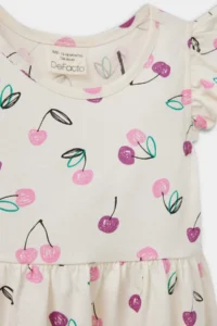 DeFacto Patterned Short Sleeve Summer Dress for Baby Girl - Image 2