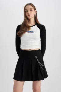 DeFacto Coool Pilise Mini Skirt A0774ax23sm - Image 5