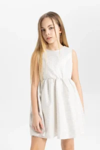 DeFacto Girls' Sleeveless Dress A1533a824sm - Image 3