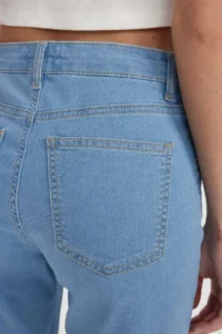 DeFacto Normal Waist Fold Leg Jean Bermuda Shorts A1958ax24sm - Image 6