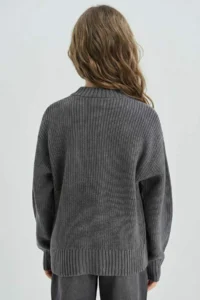 DeFacto V-neck buttoned Knitwear Cardigan Girls' - Image 5