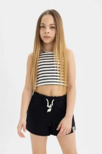 DeFacto Girls' Beli Laced Shorts - Image 4