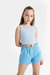 DeFacto Beli Laced Shorts Girls' - Image 2