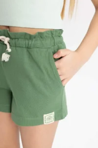 DeFacto Elastic Waist Printed Shorts Girls' - Image 5