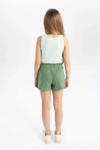 DeFacto Elastic Waist Printed Shorts Girls' - Image 6