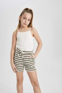 DeFacto Striped Shorts Girls' - Image 3