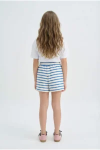 DeFacto Elastic Waist Striped Shorts Girls' - Image 6