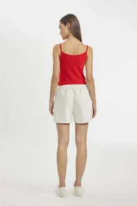 DeFacto 100% Cotton Regular Fit Normal Waist Short Leg Gabardine Shorts - Image 7