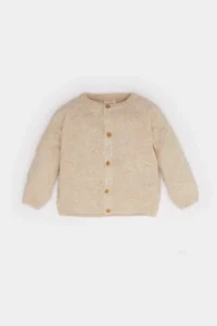 DeFacto Baby Boy Crew Neck Basic Plain Buttoned Knitwear Cardigan