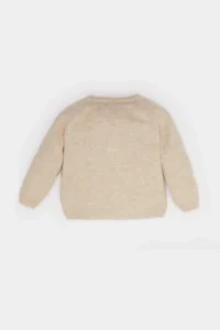 DeFacto Baby Boy Crew Neck Basic Plain Buttoned Knitwear Cardigan - Image 3