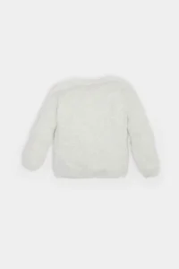 DeFacto Crew Neck Buttoned Knitwear Gray Baby Boy Cardigan A3833A5/GR184 - Image 3
