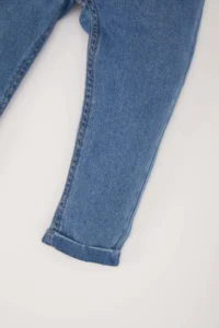 DeFacto Baby Boy Elastic Waist Straight Leg Jean Trousers - Image 4